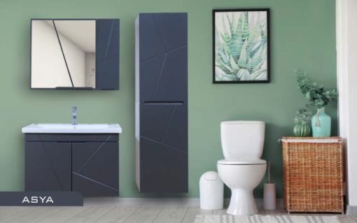Asya Banyo Dolabı Takım Lavabo ve Ayna Dahil