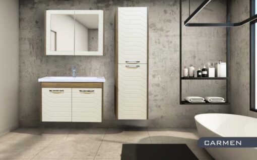 Carmen Banyo Dolabı Takım Lavabo ve Ayna Dahil