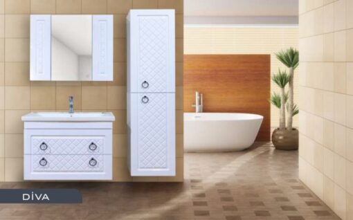 Diva Banyo Dolabı Takım Lavabo ve Ayna Dahil