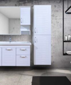 İznik Banyo Dolabı Takım Lavabo ve Ayna Dahil
