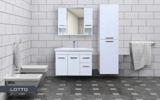 Lotto Banyo Dolabı Takım Lavabo ve Ayna Dahil