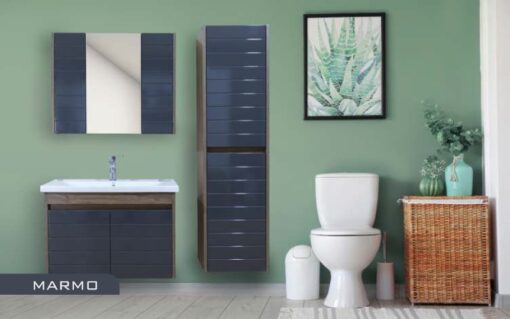 Marmo Banyo Dolabı Takım Lavabo ve Ayna Dahil