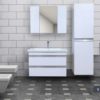 Yıldız 12 Banyo Dolabı Takım Lavabo ve Ayna Dahil