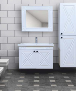 Yıldız 2 Banyo Dolabı Takım Lavabo ve Ayna Dahil