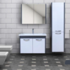 Yıldız 6 Banyo Dolabı Takım Lavabo ve Ayna Dahil
