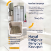 Kaydırmaz Seramik + 6mm Temperli Duşakabin